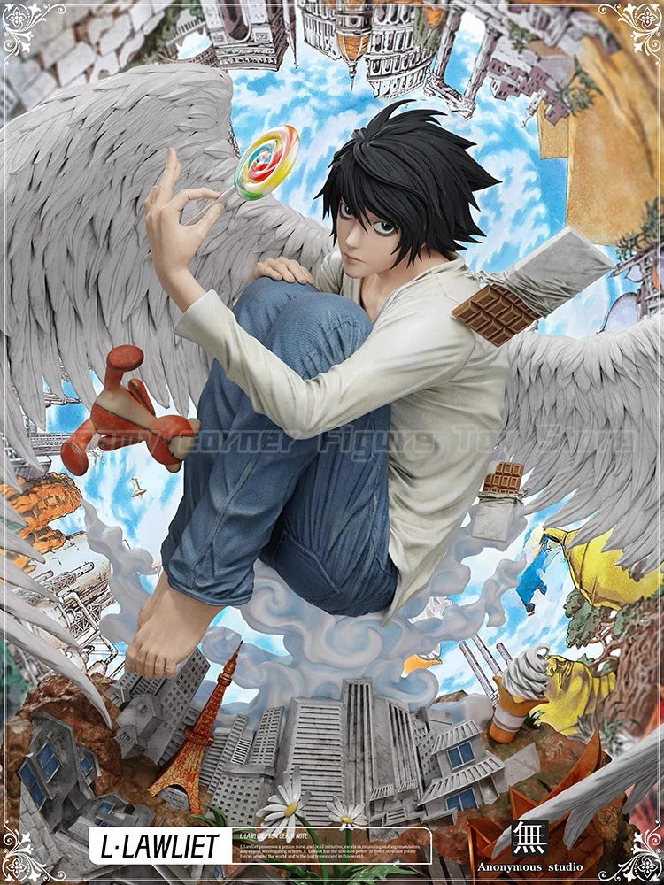 【In Stock】Anonymous Studio DEATH NOTE L.LAWLIET White Wing Ver GK Figure Gift