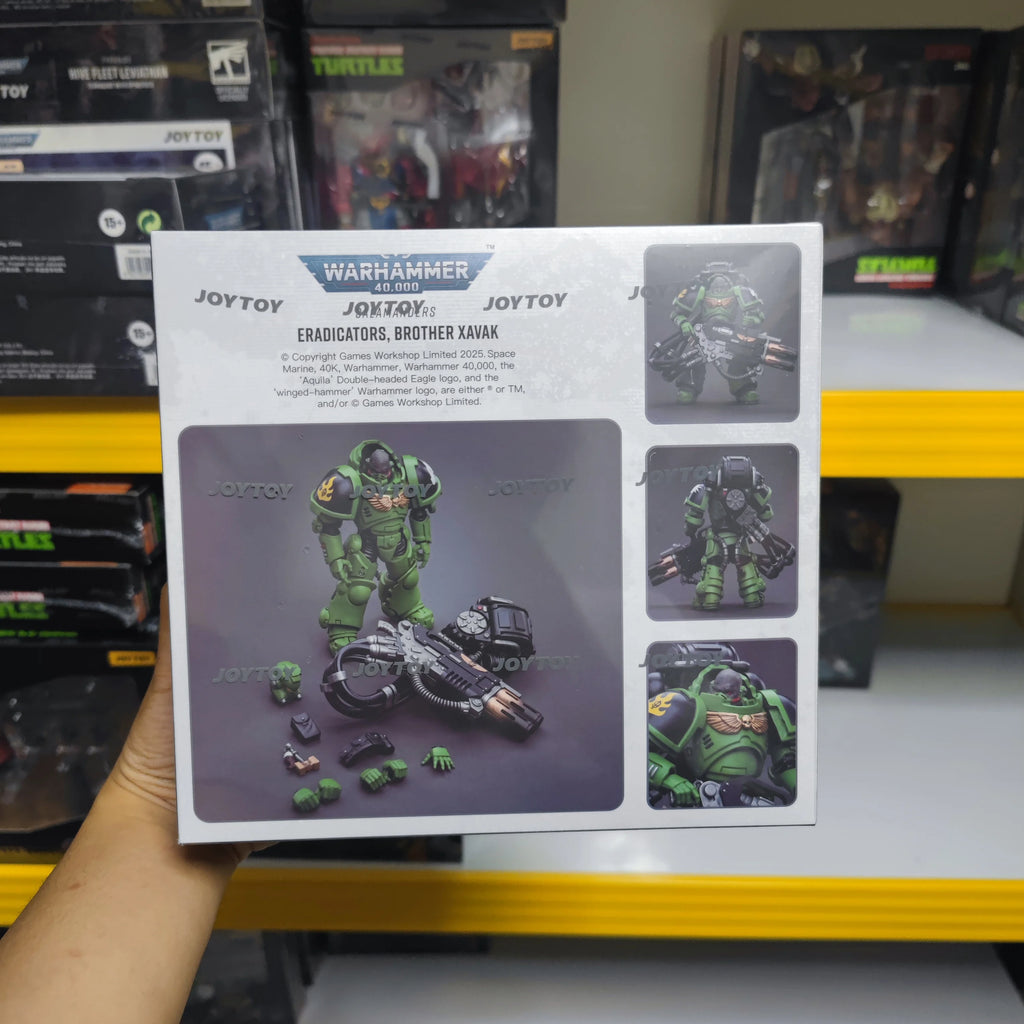 【JOYTOY】Warhammer 40K Salamanders Eradicators Brother Xavak 1/18 Action Figure Toys
