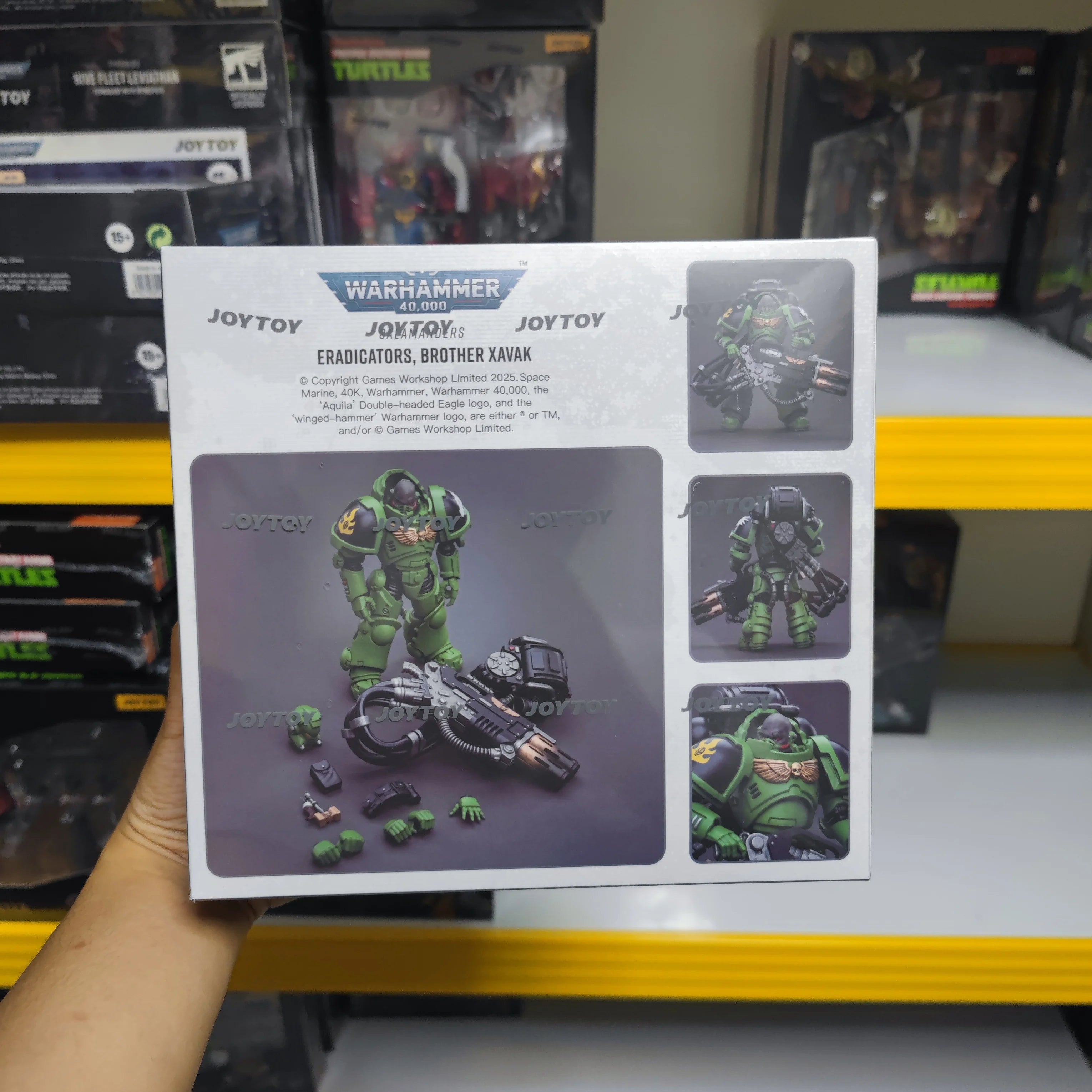 【JOYTOY】Warhammer 40K Salamanders Eradicators Brother Xavak 1/18 Action Figure Toys