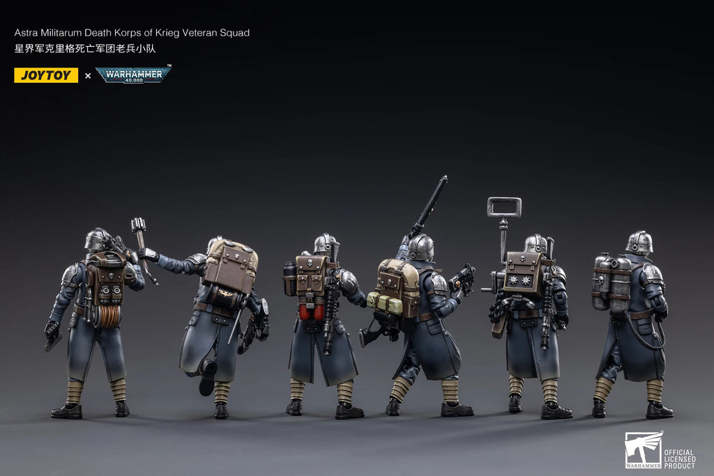 [SF] JOYTOY 1/18 Action Figure Warhammer 40K  Astra Militarum Death Korps of Krieg Veteran Squad  Prime Model Toy Gift