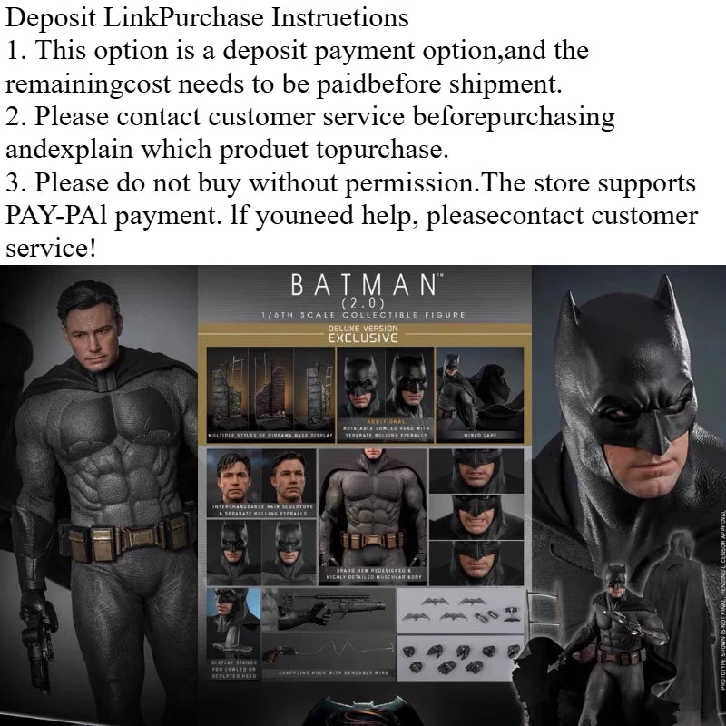 [In Stock] HOTTOYS HT MMS731 MMS732 Batman Light Armor Edition 2.0 Big Book BVS Mobile Soldier Set Figure Doll