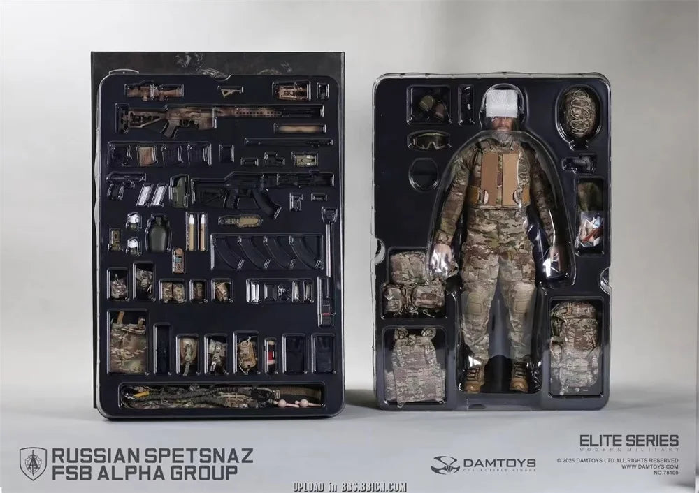 DAMTOYS DAM 78100 The Russian Figure Soldier Doll Sniper Operation Unit Toys Model Gift For Fans Collect 1/6