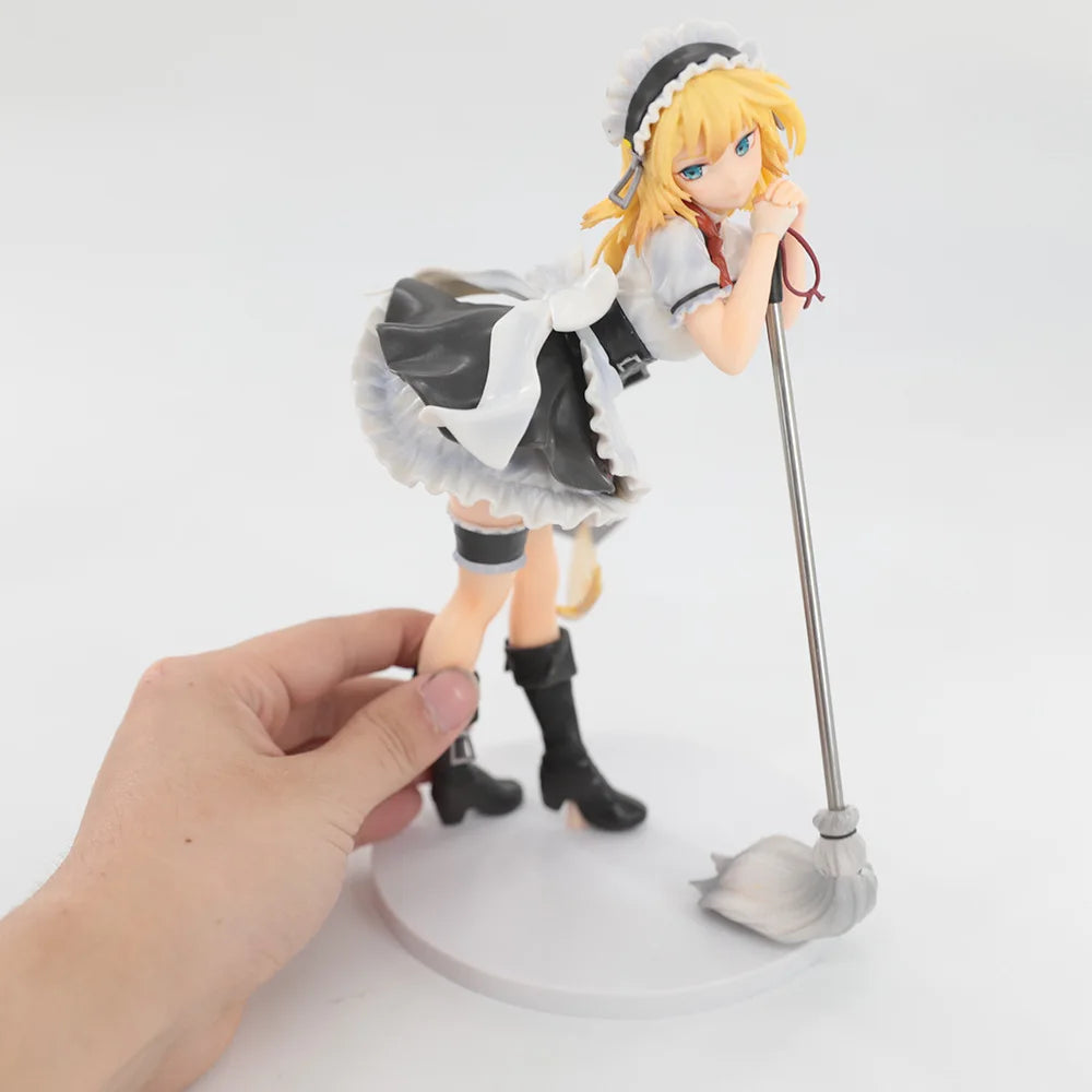 22 см аниме игра за момичета Frontline G36 Maid Broom Dress Up стоящ модел играчка подарък колекция екшън фигурка PVC кутия