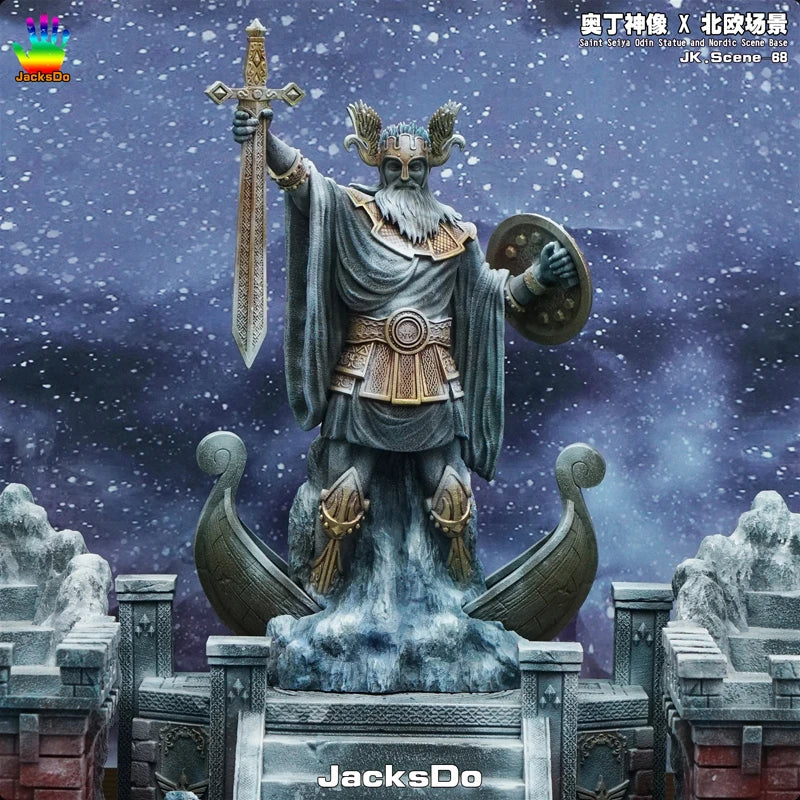 JacksDo Saint Seiya Myth Cloth EX Odin/Oden Asgard/God Warrior 40cm/15.75 inch Decoration Diorama Scene Statue Resin In Stock