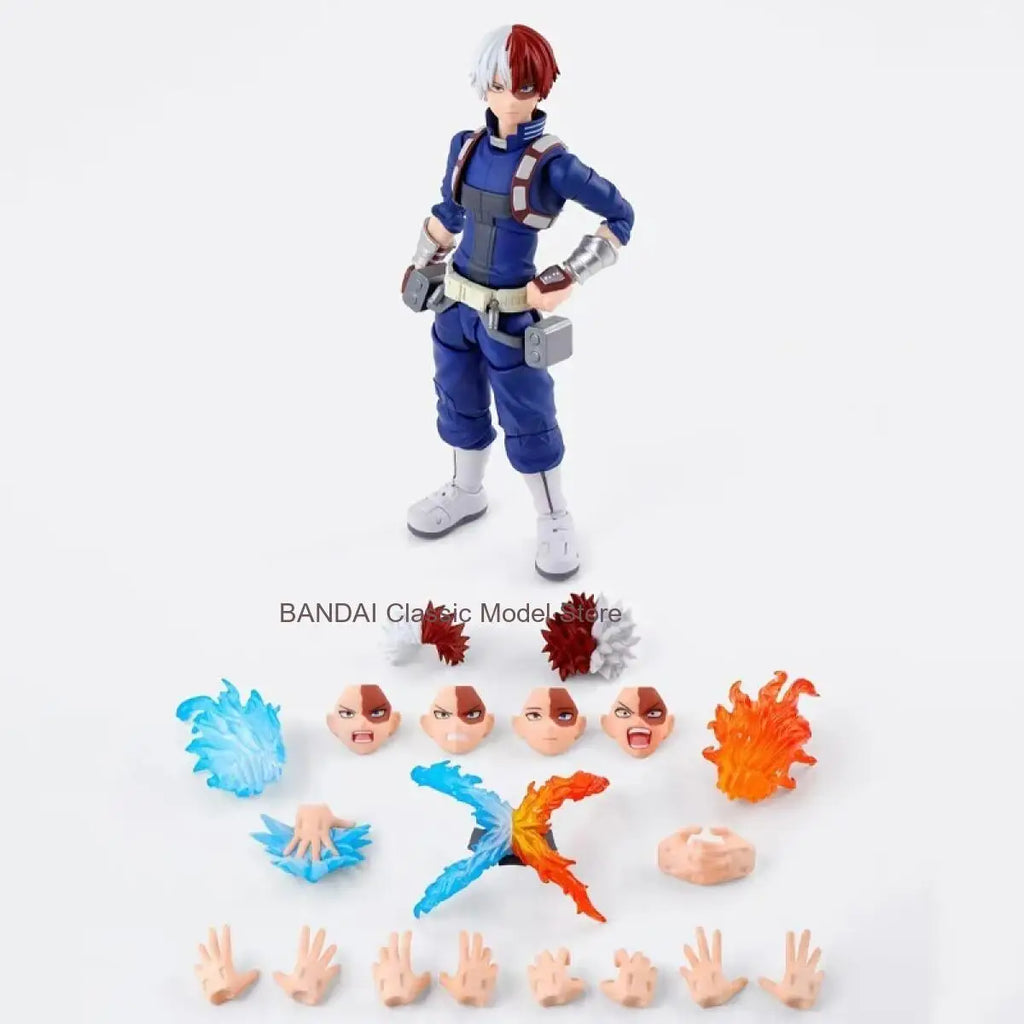 BANDAI S.H.Figuarts My Hero Academia Todoroki Shoto Action Figure - PVC Collectible Model Ornament Doll Toy Gift