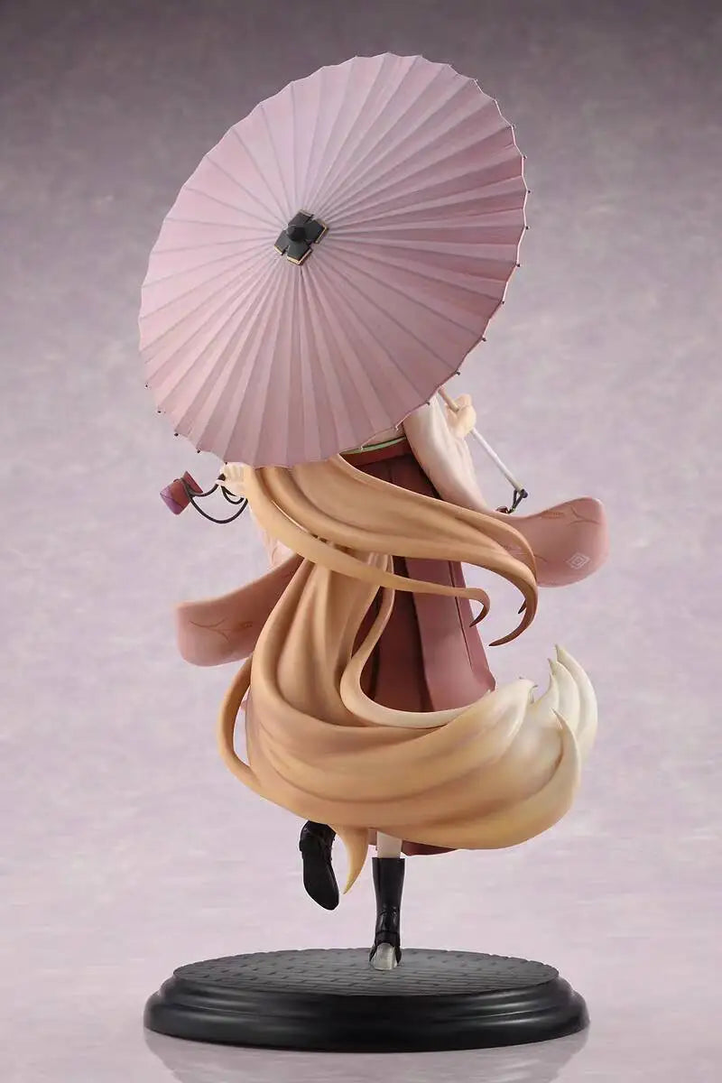 In Stock Original Genuine Spice and Wolf Holo HoroAnime Figure PVC Hakama Kimono Action Figure Model Toy Collection Doll 24cm