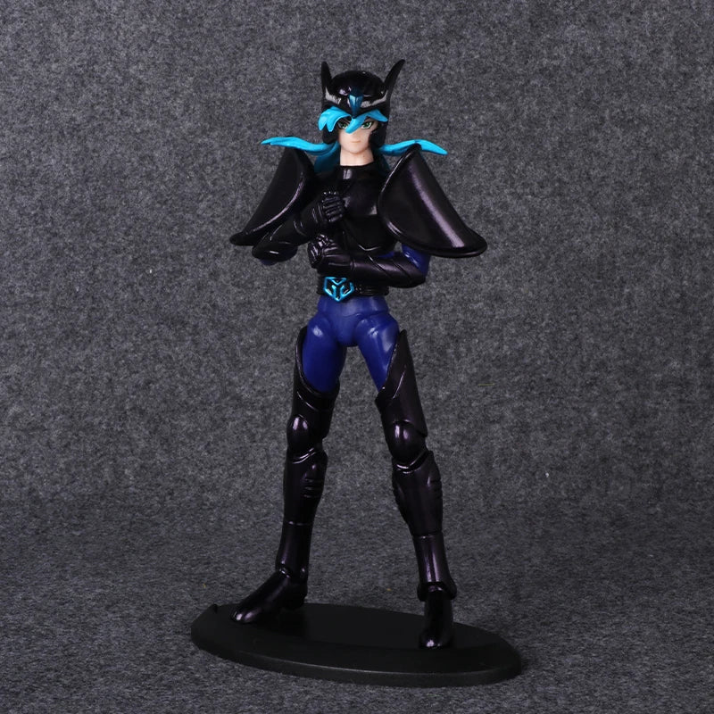 19CM Anime Saint Seiya Black Sanits Figure Multiple Models Standing Posture Animation Model Toys Gifts Collection Decoration