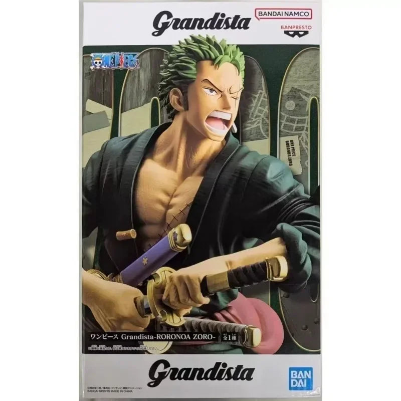 Bandai Original Banpresto Anime ONE PIECE Grandista Roronoa Zoro PVC Action Figure Modell Sammler Spielzeug geburtstag weihnachten geschenk