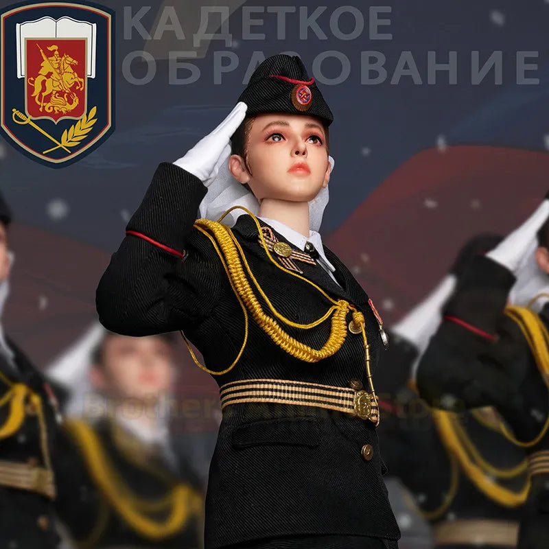 JEU [Ready Stock] FLAGSET 1/6 Female Soldier Figure Model Russian Armed Forces Action Figure 73054