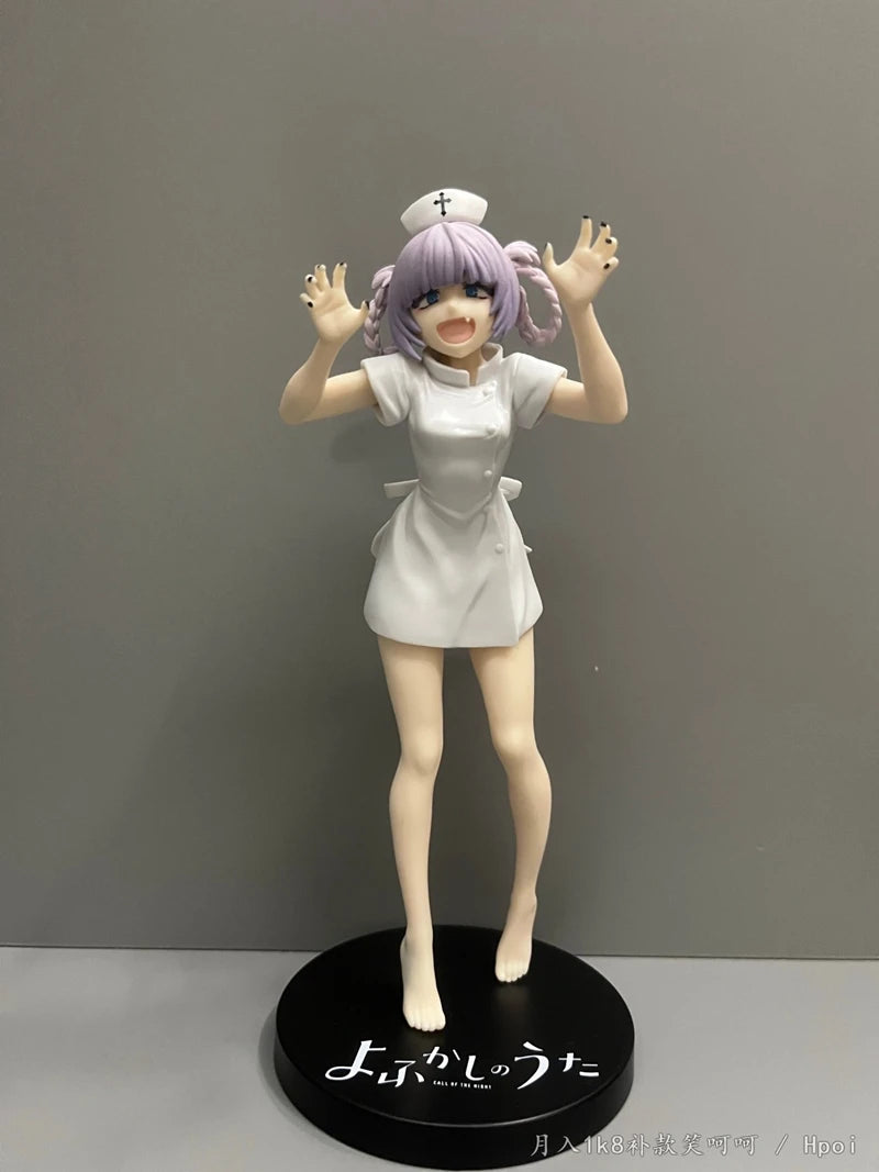 18 см Зовът на нощта Аниме фигурка Нанакуса Назуна Екшън фигурки Каваи Вампир Медицинска сестра Фигурка Колекция Модел Кукла Играчки