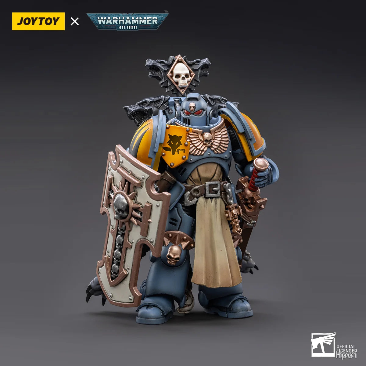 In Stock Original JOYTOY Warhammer 40K Pmaris Space Marines Space Wolve Bladeguard Veteran Figures Model Action Figure Toys