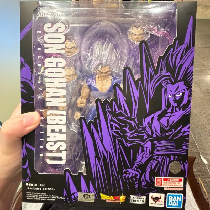 2025 Original Bandai Dragon Ball Z SDCC S.H.Figuarts Exclusive Edition Son Gohan Beast SDCC Anime Action Figure Models Toys Gift