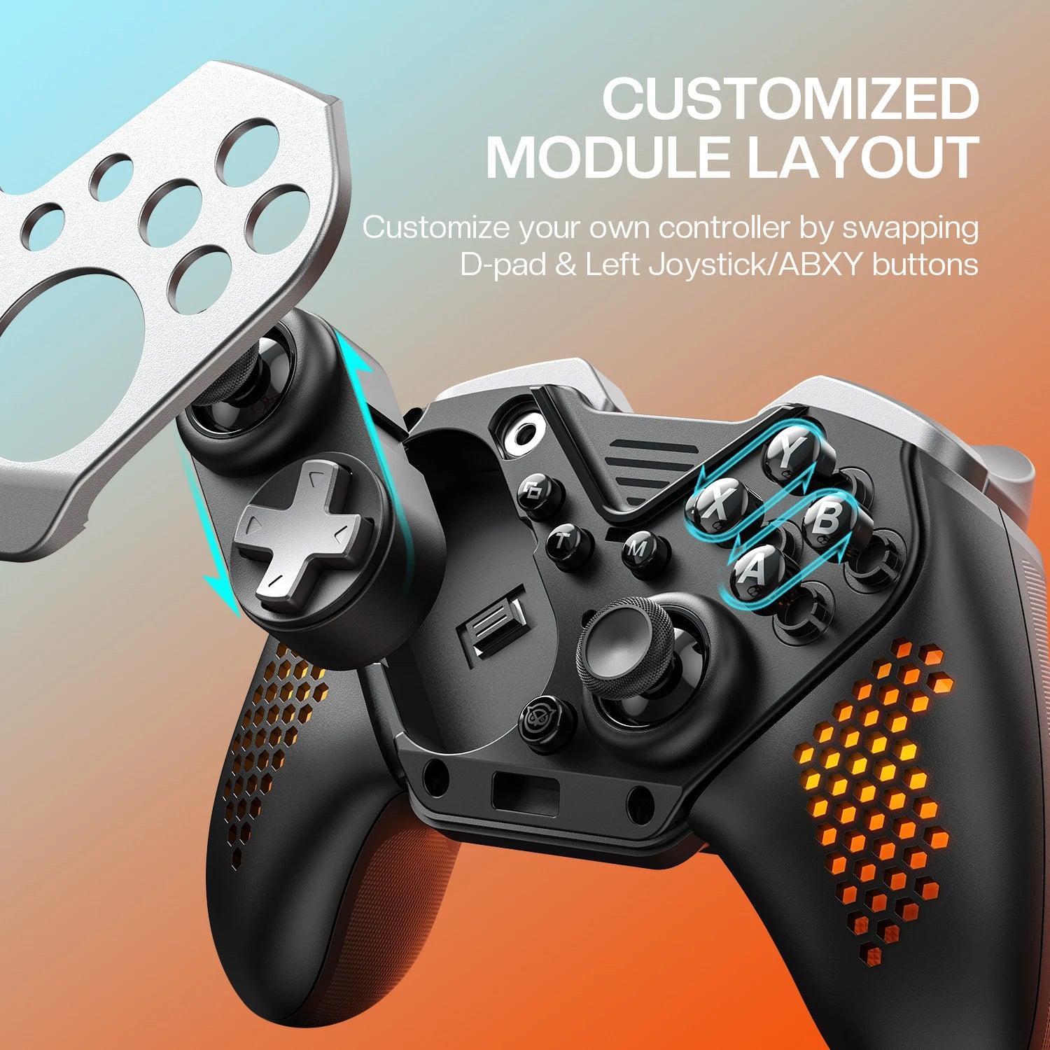 NYXI Flexi modular wireless game controller for PC/Switch2