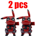 Пикачу Cos Deadpool фигурка Q-версия Пикачу екшън фигурки статуя модел декорация за бюро колекция кукли играчки коледен подарък