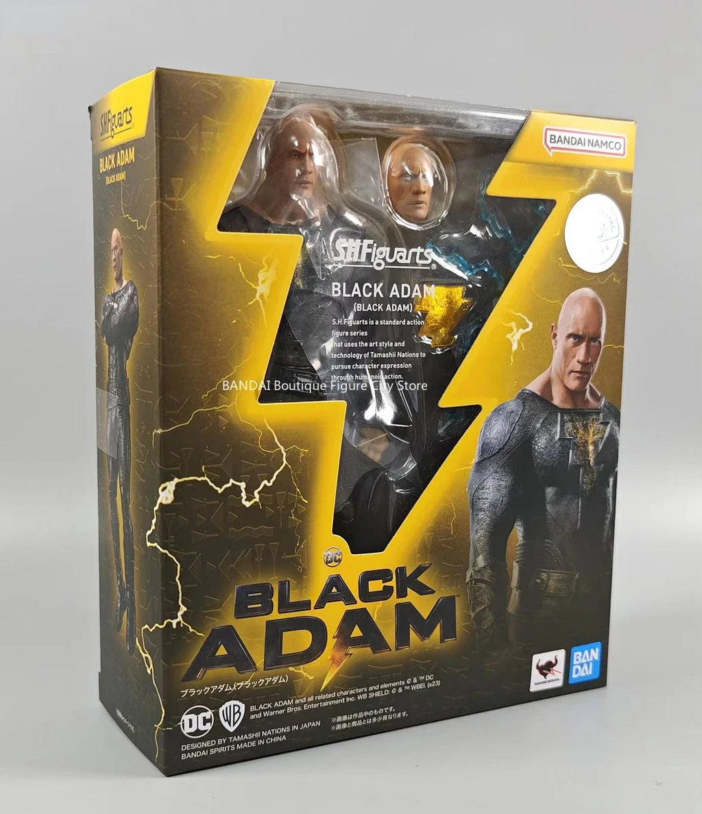 In Stock Genuine Bandai SHF American Series Black Adam Action Figure Model Doll Gift Collection Toy