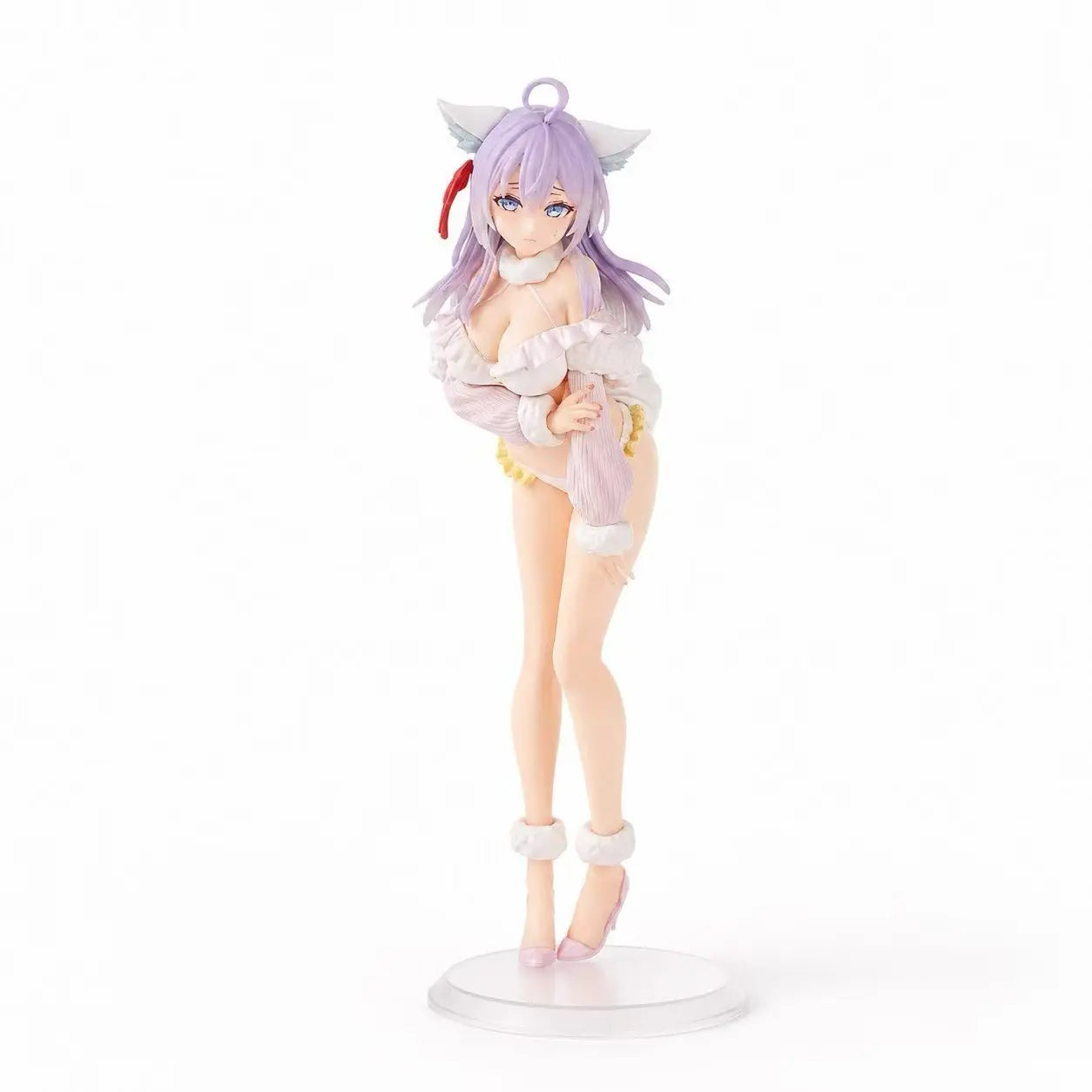 Alisa White Fox Girl Anime Figure Pvc Collectible Statue Two Dimensional Model Desktop Display Decoration Gift For Anime Lovers