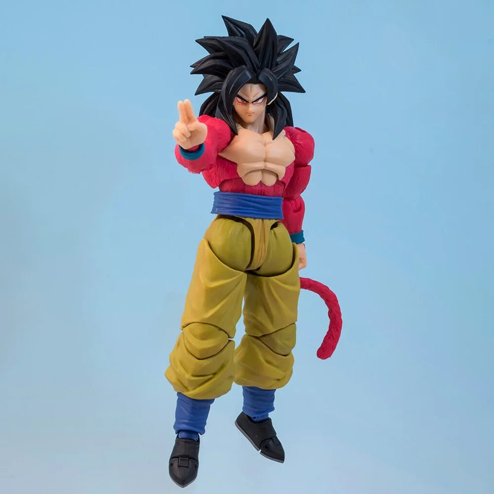 16cm Dragon Ball GT Goku Vegeta Super Saiyan 4 Anime Figure Model Statue Boys Collection Desktop Decoration Ornament Toys Gifts