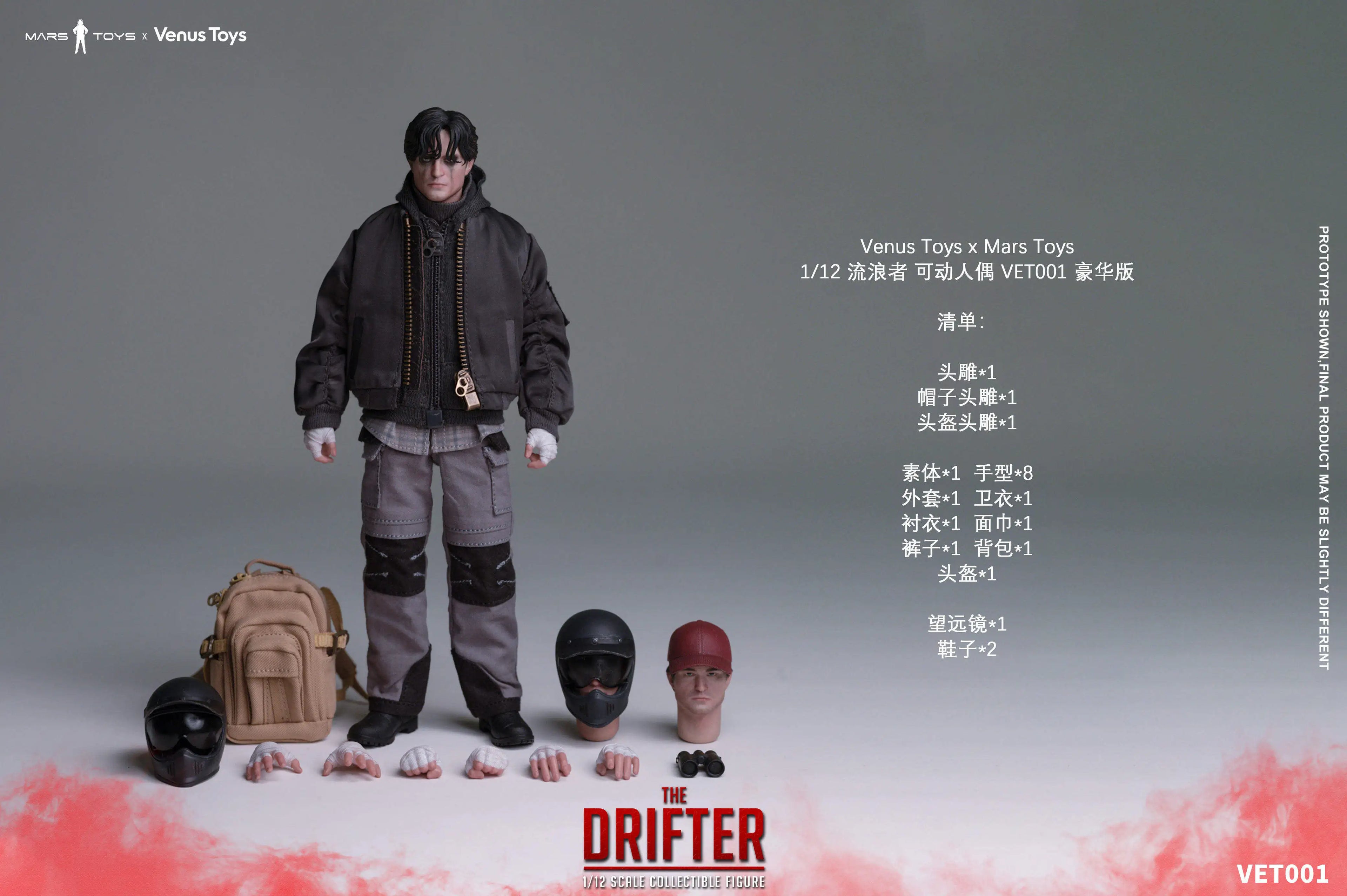 2026[IN STOCK] Venus Toys Mars Toys VET001 1/12 Scale Movie Classic Male Character The Drifter 6" Action Figure Model Toys