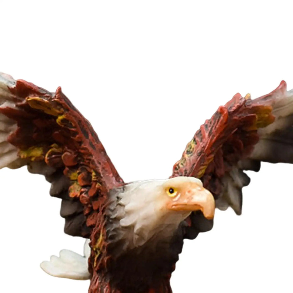 Modern Lucky Eagle Figurines Resin Statue Collectible Artwork Sculpture Crafts for Hallway Shelf Tabletop Bookcase Decoration