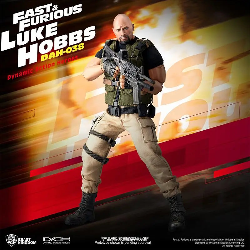 Beast Kingdom Universal Fast and Furious Dwayne Johnson Periphery Soldier Action Doll Model