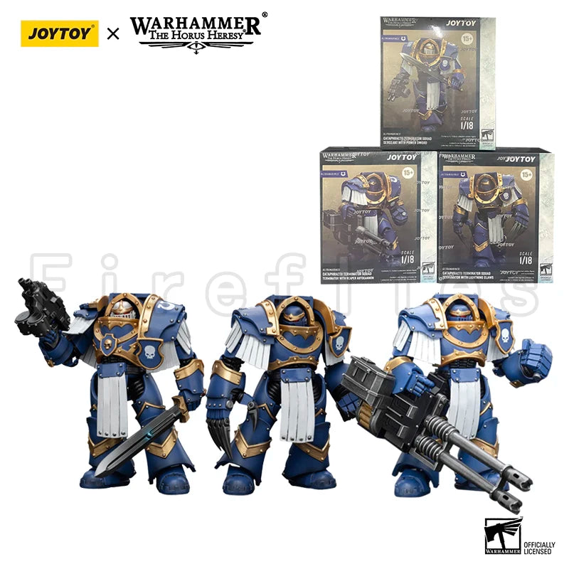 1/18 JOYTOY Action Figure The Horus Heresy Ultramarines Cataphractii Terminator Squad Re-issue Version Anime Model