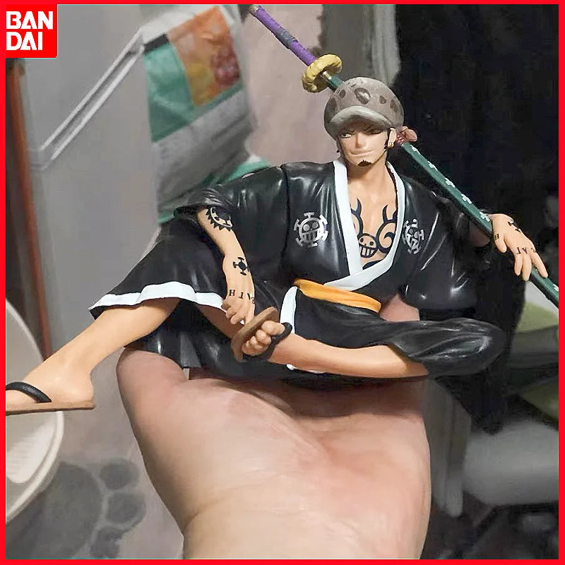 One Piece Trafalgar Law Figure Anime Sitting Kimono Action Figurine Pvc Model Decoration Statues Collect Toy Birthday Gift