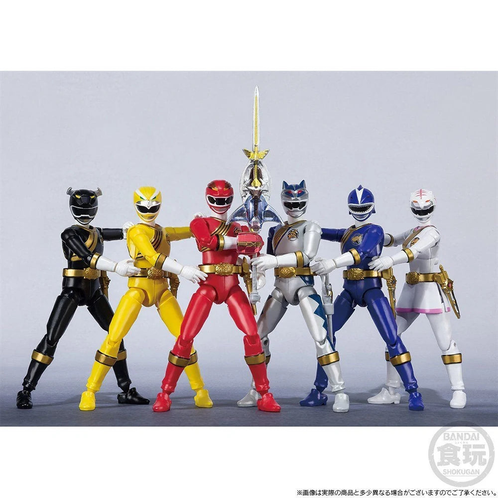 In Stock Original Shodo Super Wild Force Hyakujuu Sentai Gaoranger Full Pack Collection Good Giffts Figures