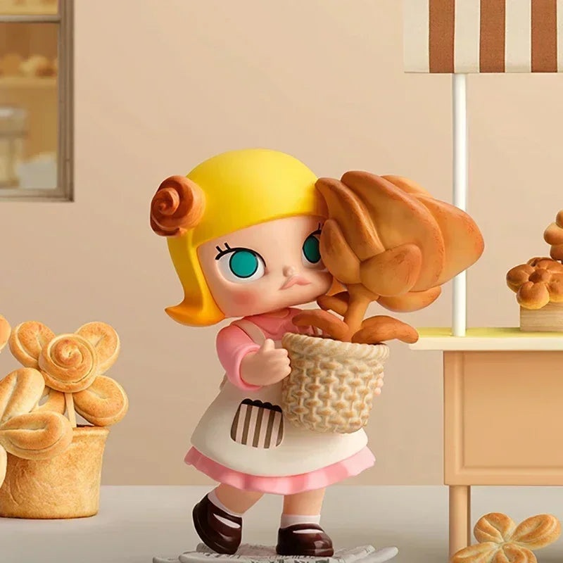 POP MART MOLLY Carb-Lover Series Mystery Box Anime PVC 100% Original Action Figure Collection Model Desktop Ornaments Doll Toys