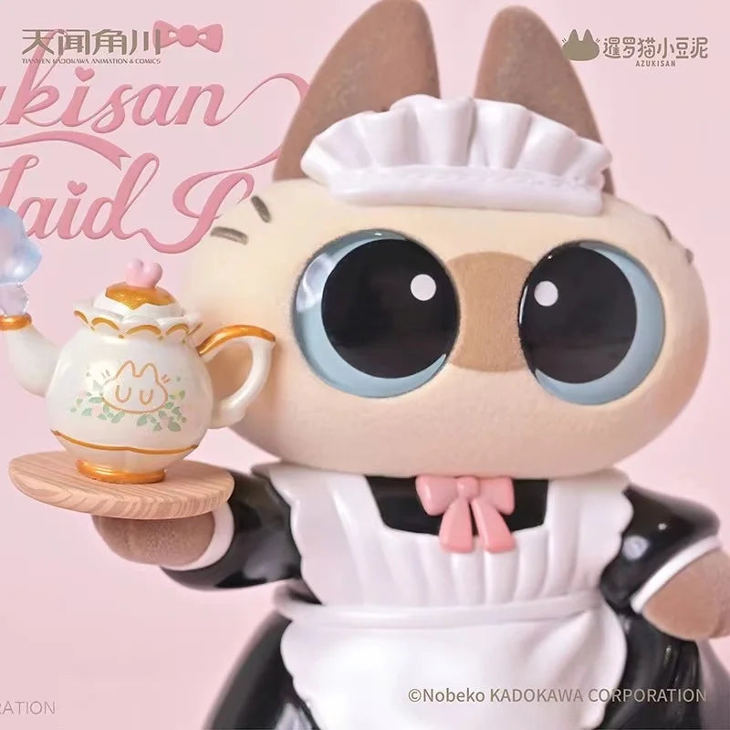 Azukisan Siamkatze Bohnenpaste Restaurant Maid Katze Anime Figur PVC Sammlung Modell Statue Spielzeug Kinder Kawaii Geschenk