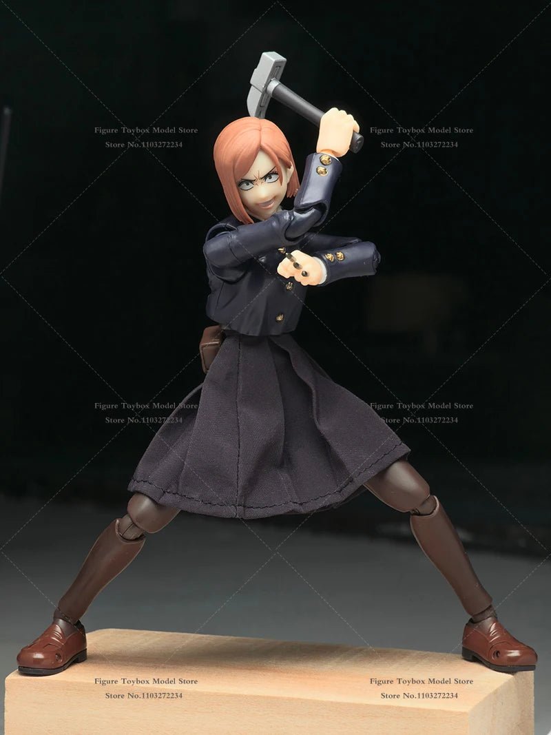 1/12 Кугисаки Нобара Аниме Жена Войник Мини Пола Играчки Дрехи Аксесоар За Джуджуцу Кайсен 6 инча Shf Фигурка Декорация