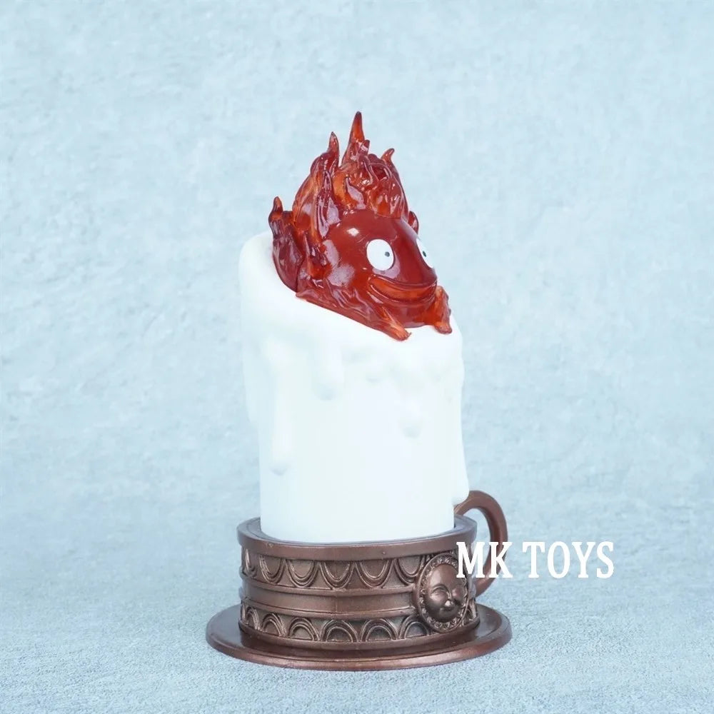 13cm Anime Howl's Moving Castle Figure Luminous Calcifer Action Figures Pvc Collection Decoration Model Toys Gifts