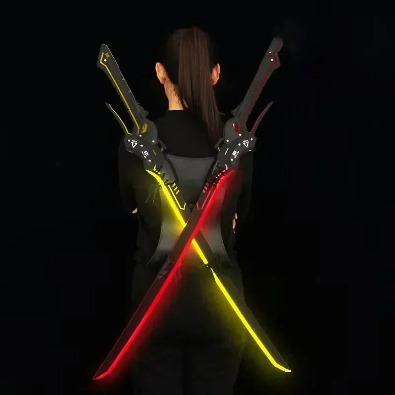 108cm/42.52in Cyberpunk Lightsaber Ghost Walker GRAY RAVEN Sirius Toy Katana Cosplay Display With Strap Game Peripheral Boy Gift
