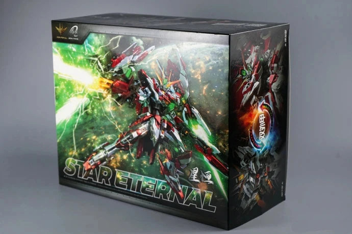 Iron Toy 1/100 Star Eternal Alloy Skeleton Assembly Kit Mecha Model Toy Two Tone Armor Action Figure With Effect Parts  Boy Gift