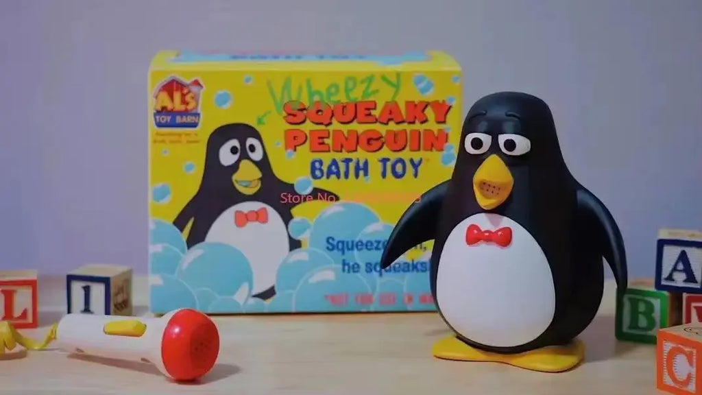 D-KOp Handmade Pixar Toy Story Wheezy Ornaments Model Tide Play Toy Story Penguin Ornaments Cartoon Peripheral Model