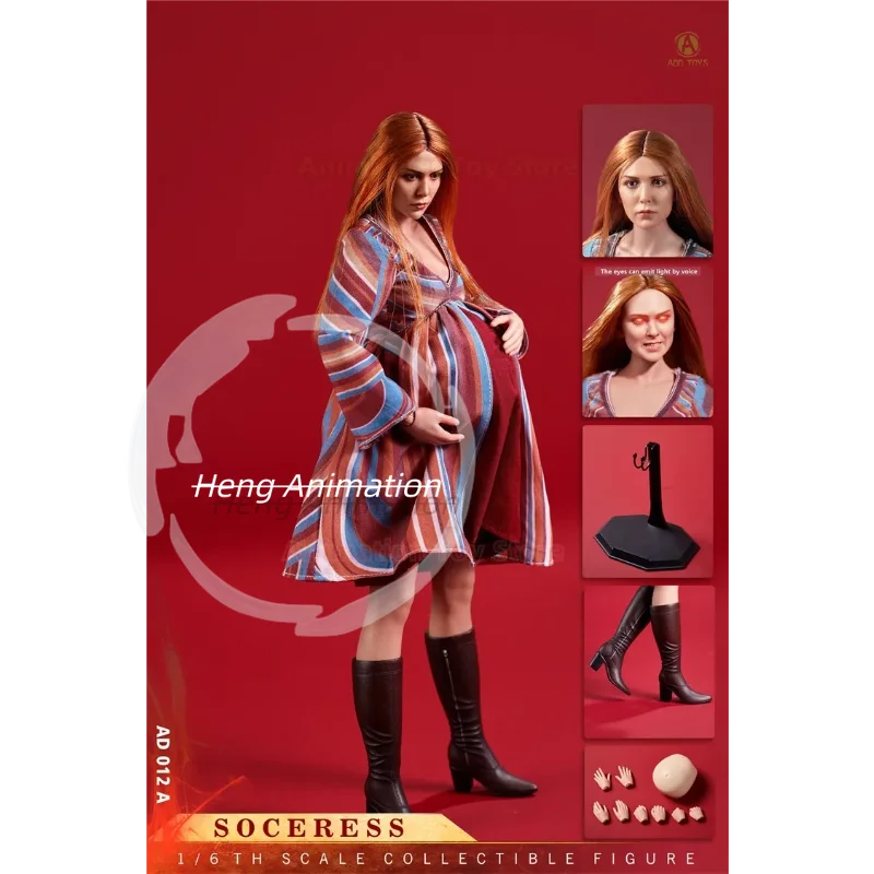 In Stock ADD TOYS AD-012 1/6 Scale Scarlet Witch SOCERESS Tommy and Billy Baby Full Set 6in Female Soldier Action Figure Model