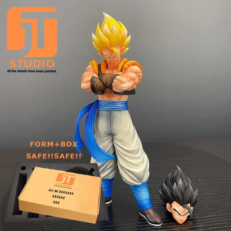 JT Studio Dragon Ball Z Goku Vegeta Gogeta SSJ1 SSJ2 SSJ4 SSJ3 Vegetto Dragonball Anime Model Figure GK Statue DBZ Figurine Toys