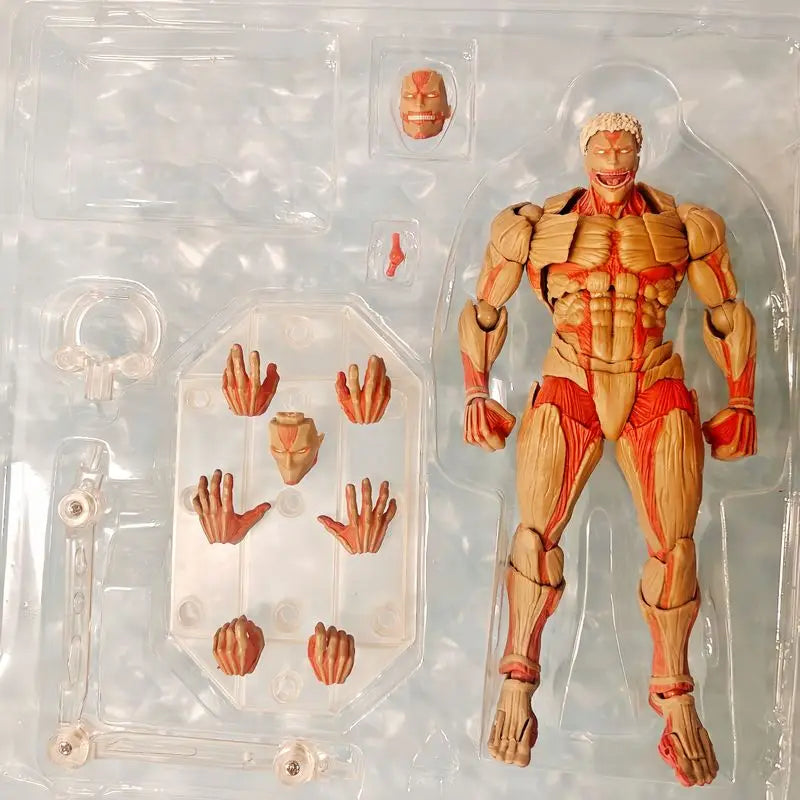 Hot Kaiyodo Armored Titan Movable Model Toys Revoltech Amazing Yamaguchi Yoroi No Kyojin Attack On Titan Anime Figures Toy Gifts