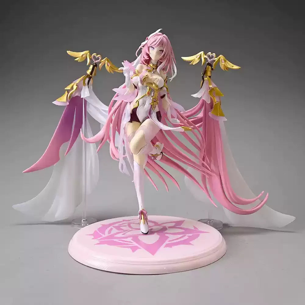 Figures Elysia Anime Beautiful Girl Figure Kiana Kaslana Honkai Impact 3 Figurine Elysia Statue 25cm Pvc Gk Sexy Model Doll