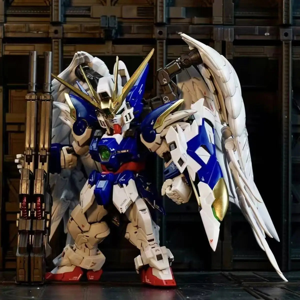 GL MODEL MGSD Wing Snow White  Xxxg-00ysw  Assembly Model Kit Wing Zero EW XXXG-00W0 Robot Action Figure Plastic Model Kits Toys