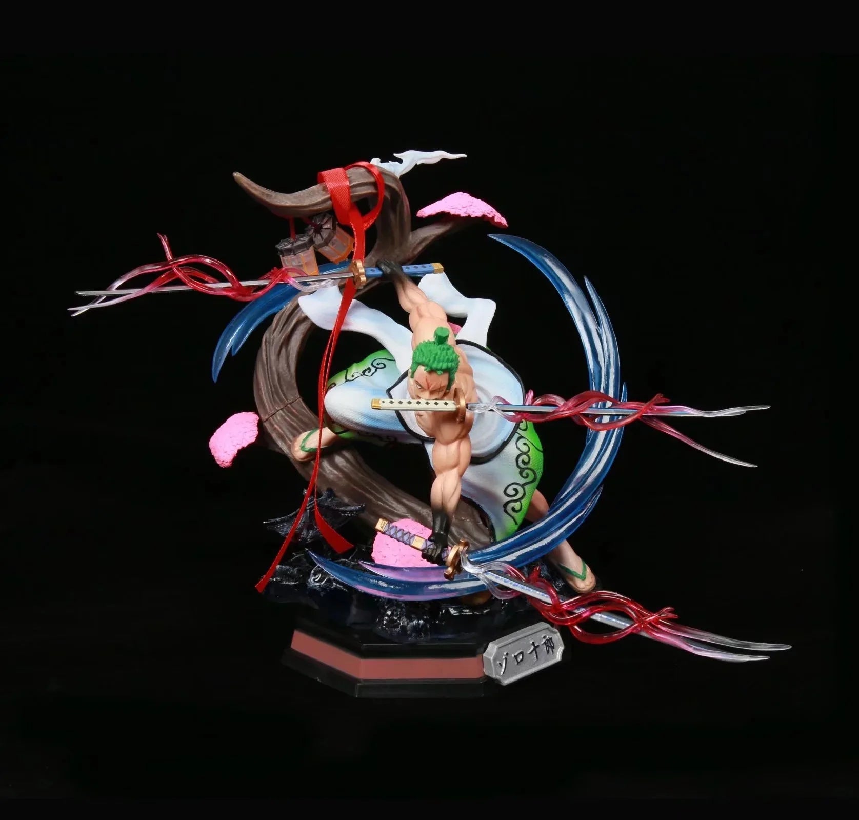 One Piece Wano Country Roronoa Zoro Snow Sword Ver. GK PVC Action Figure Anime Kimono Zoro Statue Model Kids Toys Doll Gifts