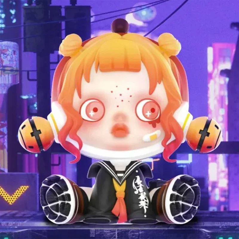 POP MART Skullpanda City of Night Series Blind Box Toys Kawaii Anime Action Figure Caixa Caja Mystery Box Dolls Girls Gift