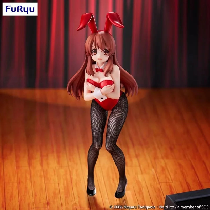 Original Bicute Bunny The Melancholy Of Suzumiya Haruhi Asahina Mikuru Nagato Yuki Bunny Girls Action Figure 27cm Pvc Model Toys