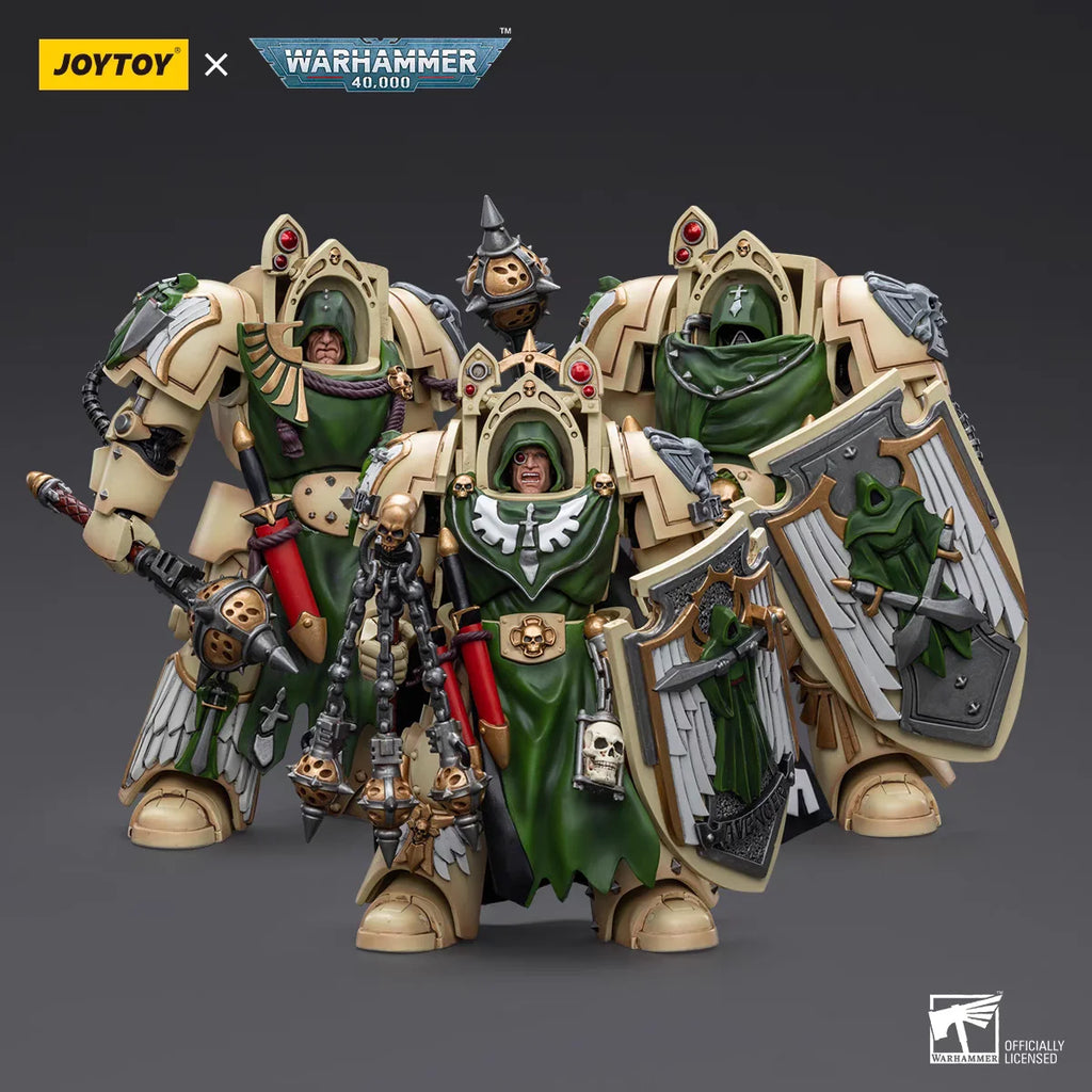 JOYTOYe Warhammer 40K Dark Angels Deathwing Knight Master Mace of Absolution 1 Mace of Absolution 2 Toys Model 1/18 Action Figur