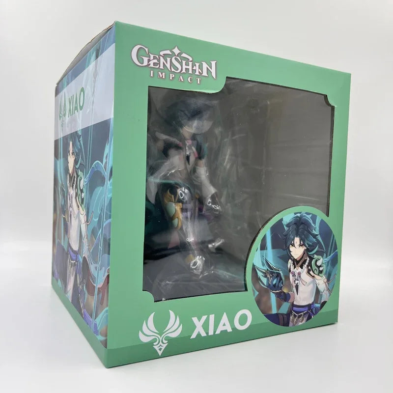 22cm Xiao Vigilant Yaksha Anime Figure Shenhe/Nahida Action Figure Mona/Ningguang/Klee Figurine Collectible Model Doll Toys Gift