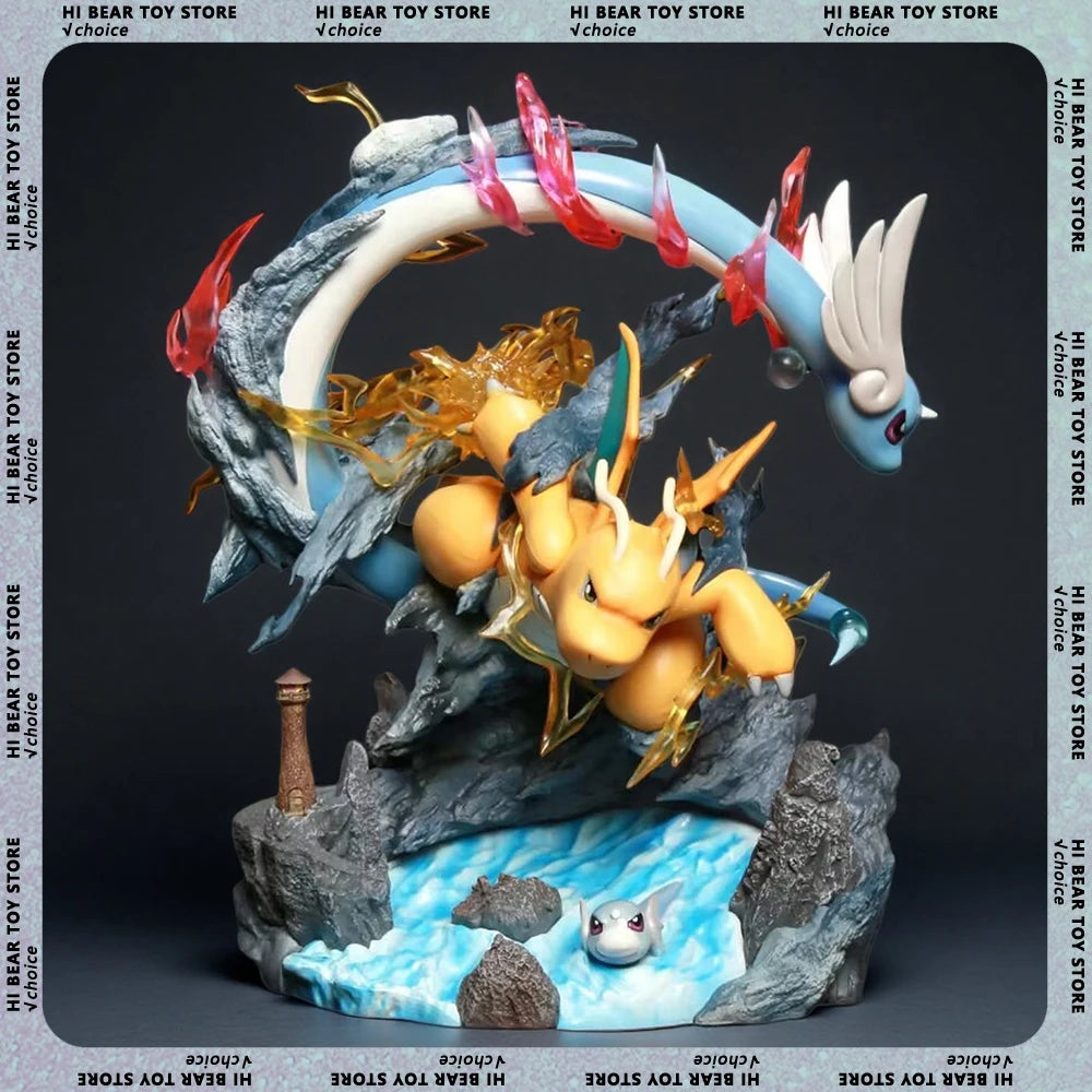30cm Dragonite Figure Pokemon Action Figures Pvc Model Collection Statue Desk Decoration Doll Toys For Kids Birthday Gifts