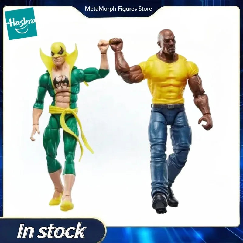 Original Hasbro Marvel Legends Series 85th Anniversary Iron Fist and Luke Cage Anime Figure Model Toys Collection
