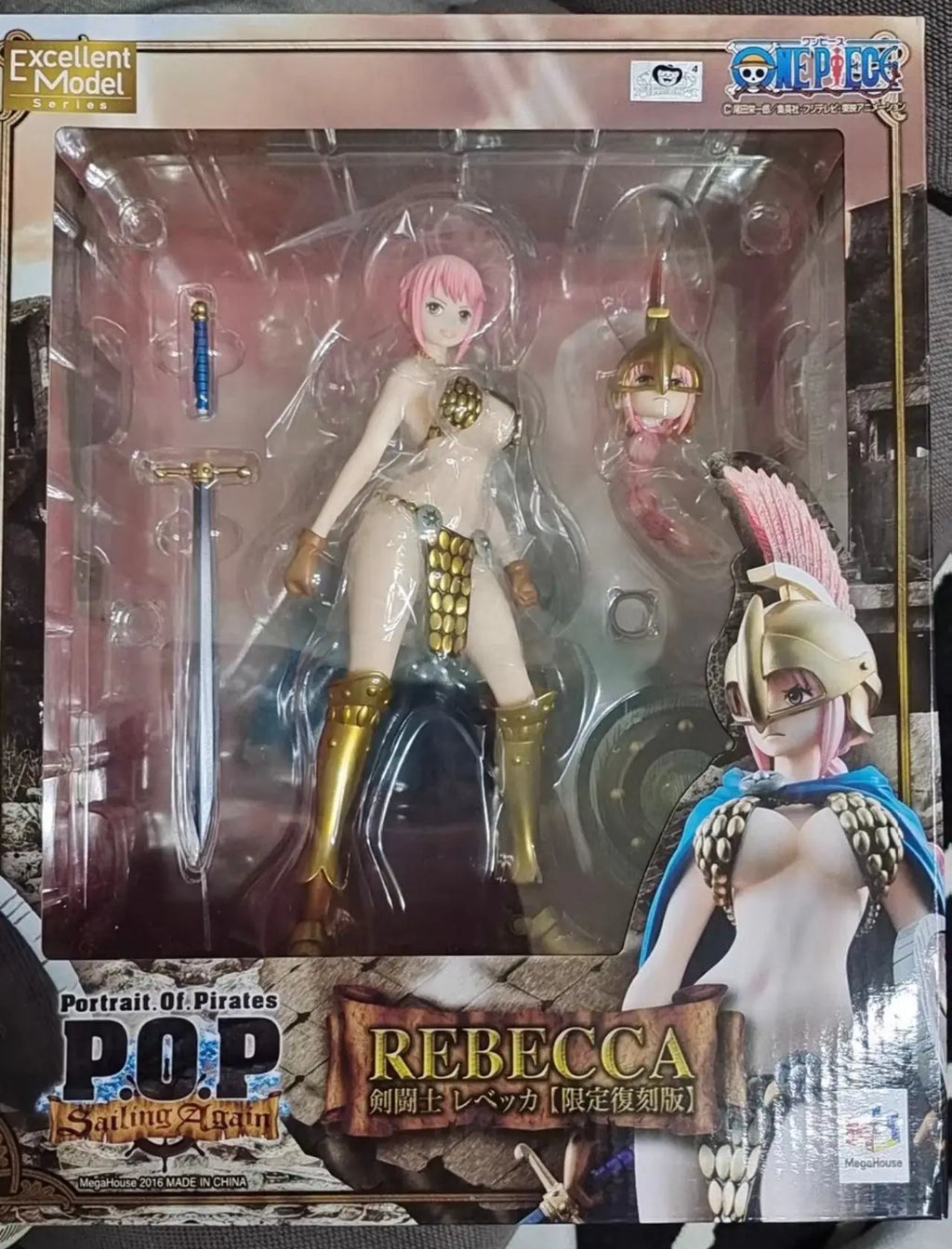 【MT】Original MegaHouse POP Sailing Again ONE PIECE Gladiator Rebecca 1/8 Scale Figurine Toy Collectible