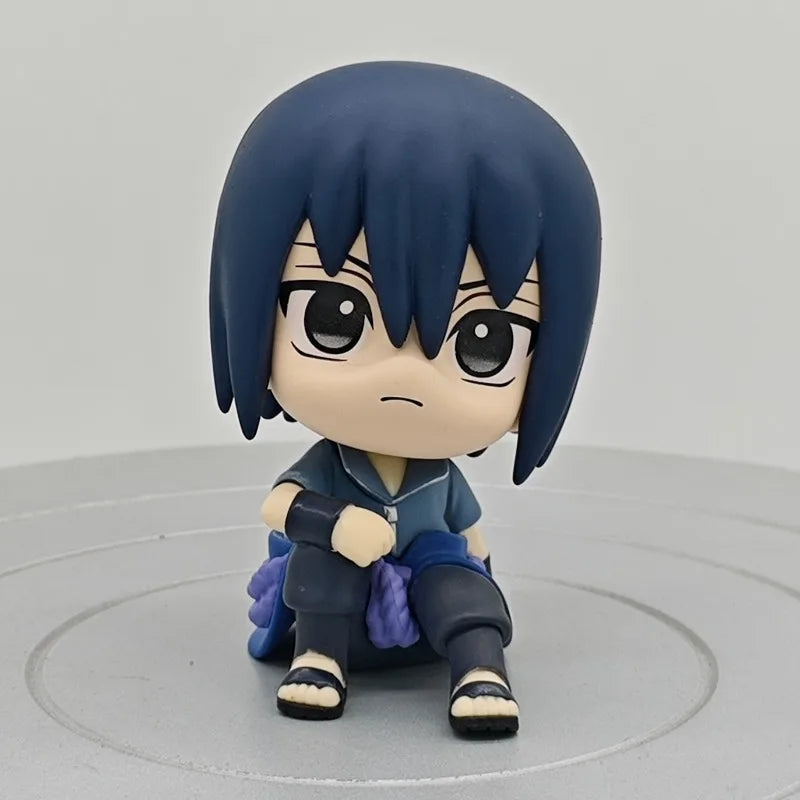 Popular Big Head Cute Anime Jujutsu Posture Figurine Naruto Shippuden Action Figures PVC Q Version Collection Model Toys Gifts