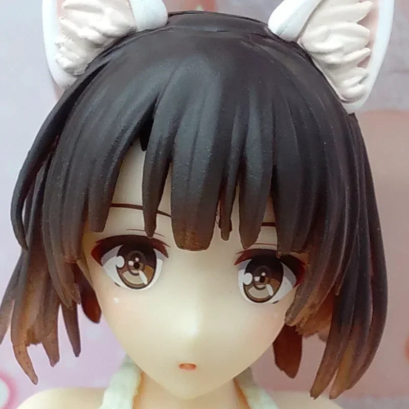 10CM Anime Kato Megumi Cat Ear Figure Saekano How To Raise A Boring Girlfriend Pajamas Anime Figure Action Figures Model Toys