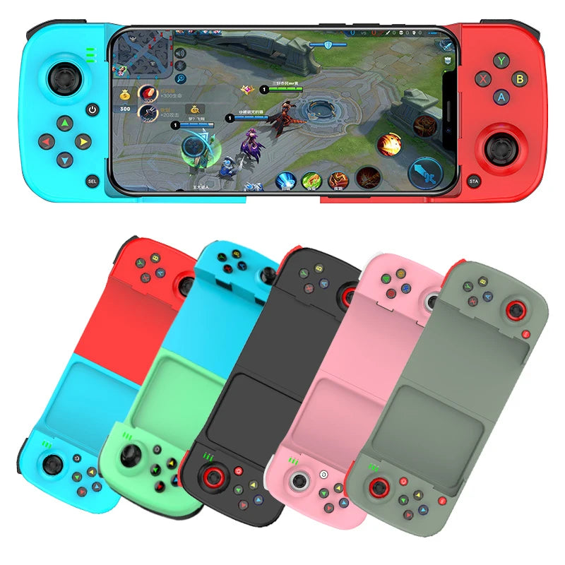 D3 Wireless Bluetooth Gamepad Type-C Retractable Game Controller Joystick For PUBG Mobile Support IOS Android TV/PC Device PS4